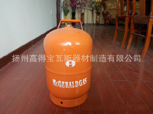 LPG-15型号15公斤规格液化气钢瓶,液化气罐出口型号橙黄色