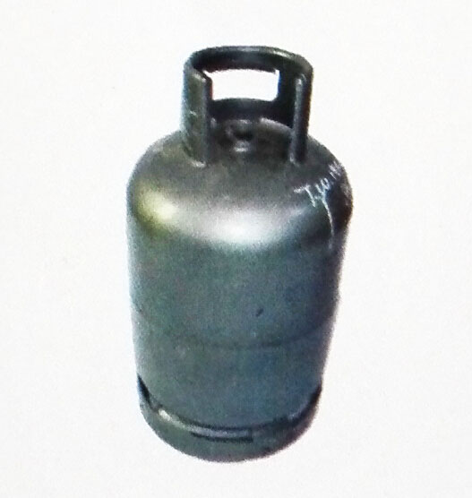深灰色LPG-12A型号12公斤规格液化气钢瓶,液化气罐