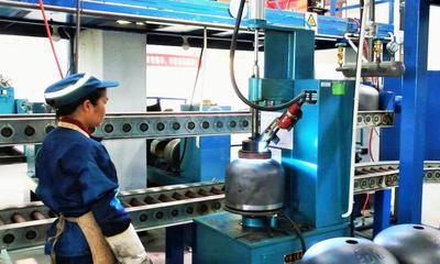 钢瓶阀座自动焊接工装Foot ring automatic welding fixture