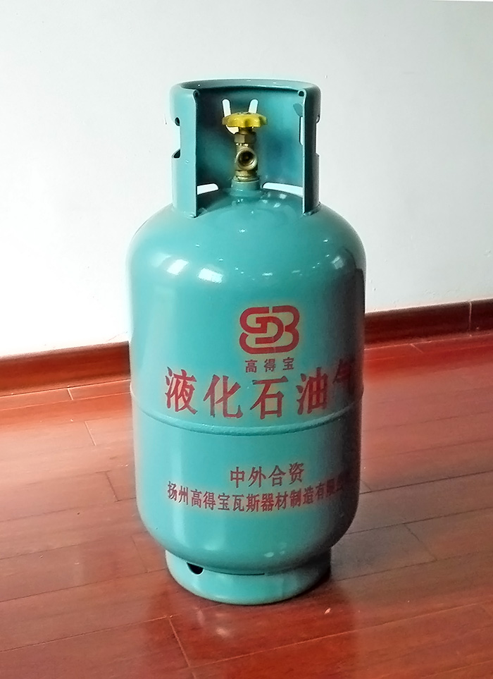 家用标准型号15公斤规格液化气钢瓶,液化气罐整体实拍